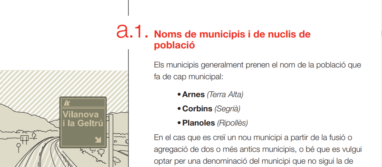 Criteris per a la toponímia d’àmbit municipal Criteris per a la toponímia d’àmbit municipal